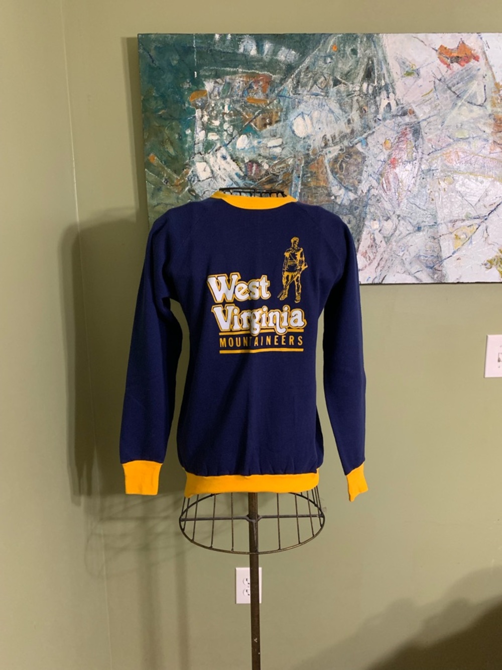 Vintage West Virginia Mountaineers sweatshirt in size M.